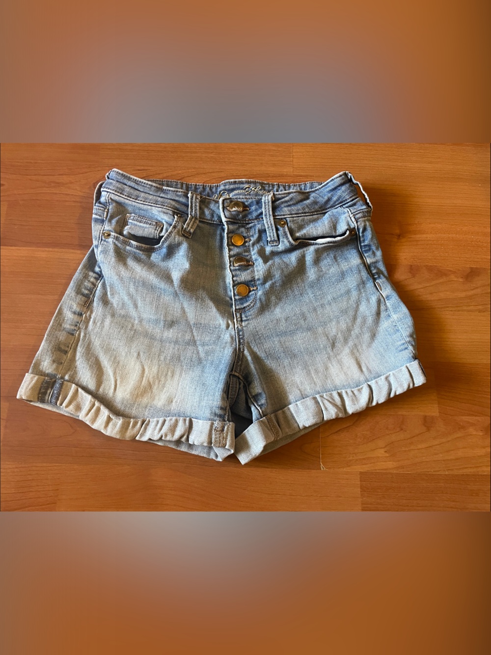 Universal Thread Light Blue Denim Hem Shorts